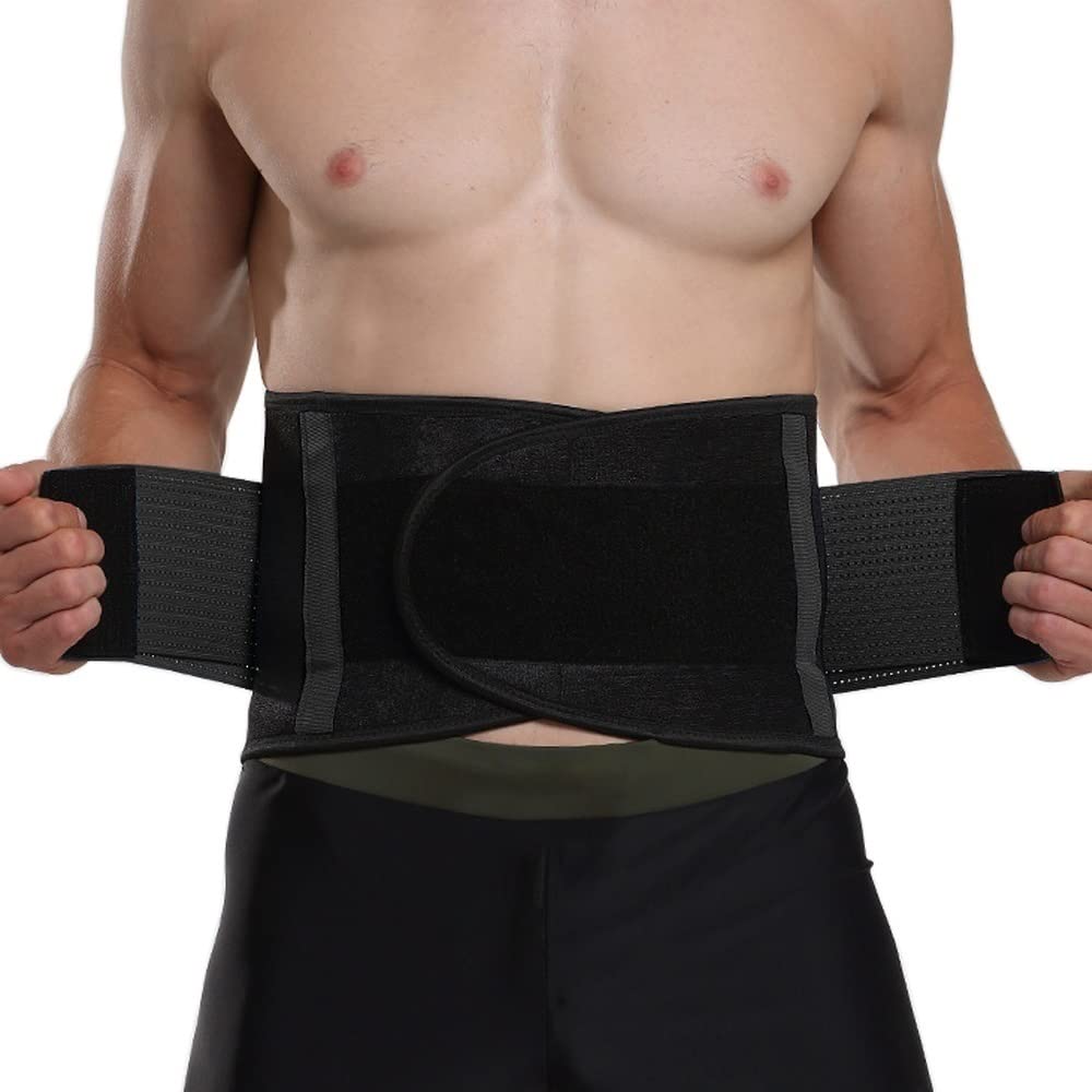 CMBSSTFC Taillengürtel für den unteren Rücken, für Männer und Frauen, verstellbar, atmungsaktiv, Lendenwirbelstütze, Taille, Rückenkorrektur, Bauchdeckenstraffung, Sport, Fitness, Taillentrainer