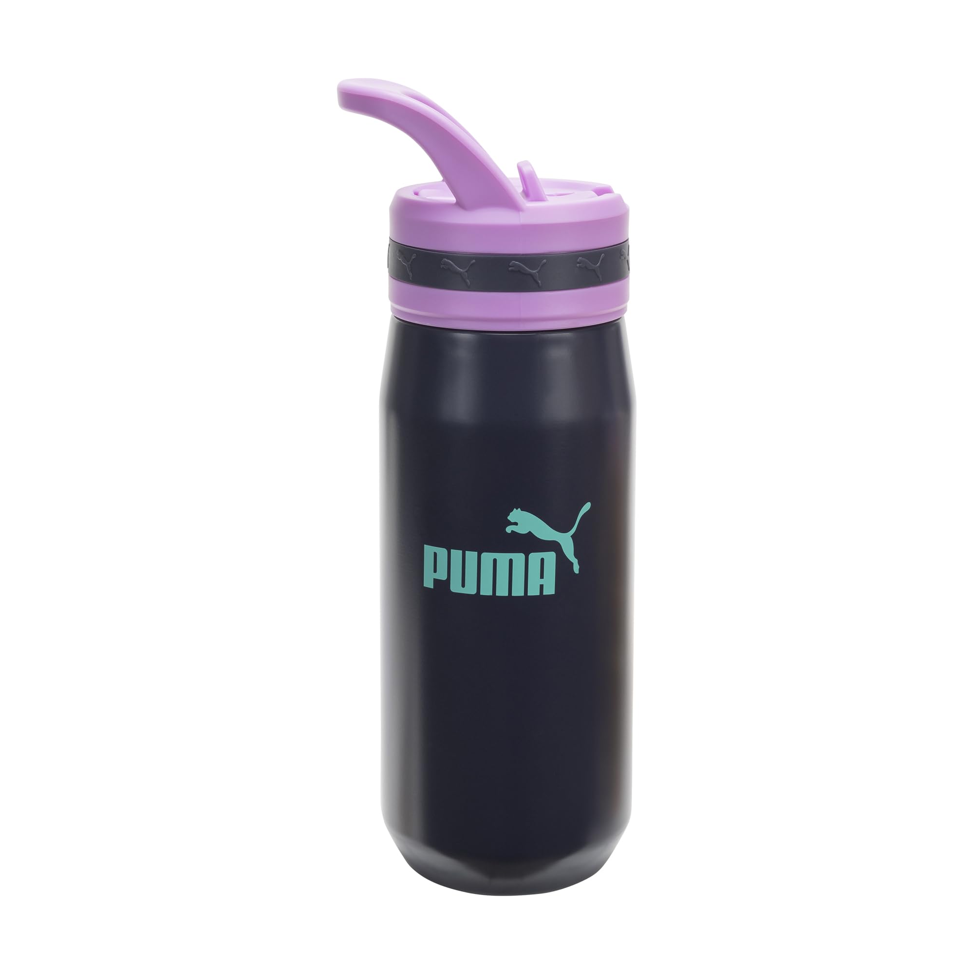 PUMA unisex-adult 18oz Insulated Stainless Steel Water Bottle With Straw &amp; Carry Handle