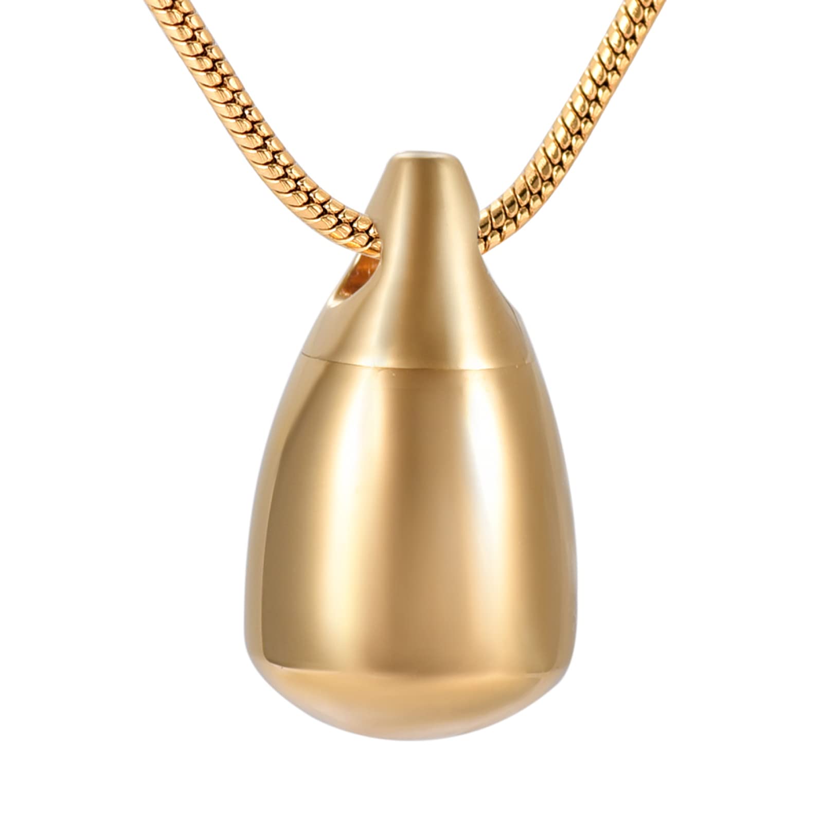 Pendentif Urne Commémorative Goutte D'eau – Acier Inoxydable 316L, Chaîne Incluse, Pour Cendres Ou Souvenir