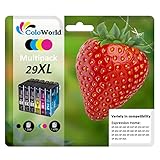 【CARTUCHOS DE IMPRESIÓN 29 XL MULTIPACK, MÁS IMPRESIÓN】- Hasta 500 Páginas por cartucho de tinta negra 29XL, 450 Páginas por cartucho de tinta cian/magenta/amarillo 29XL. (Basado en una cobertura del 5% en papel A4).