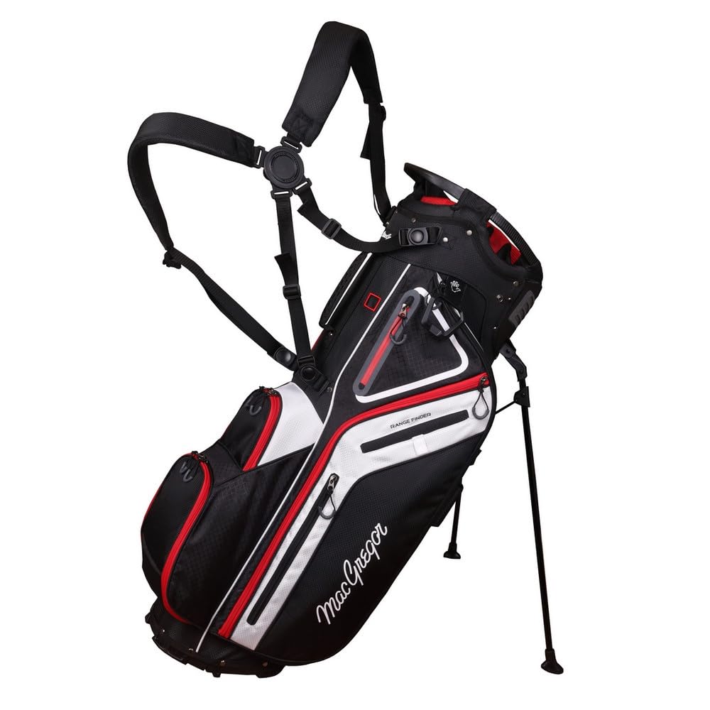 MacGregor Golf Tourney Hybrid Stand Carry Bag (Black/White)