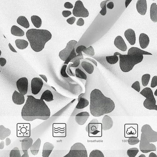 visesunny Boys Potty Training Underwear Grey Dog Footprint Breathe Cotton Briefs Size 2T-8Y for Toddler4