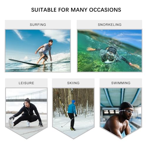 Image of 2mm Neoprene Dive Hood Thermal Mens Wetsuit Cap for Surf Snorkel | Long Short Hair Keep Warm Clean Wet Suit Beanie, Adult Youth Scuba Swim Cap for Beach Kayak Canoeing Scuba Cold Ocean Lake