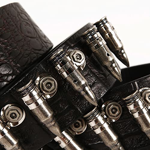 Ceinture punk rock en cuir de vachette avec boucle à griffes - 6