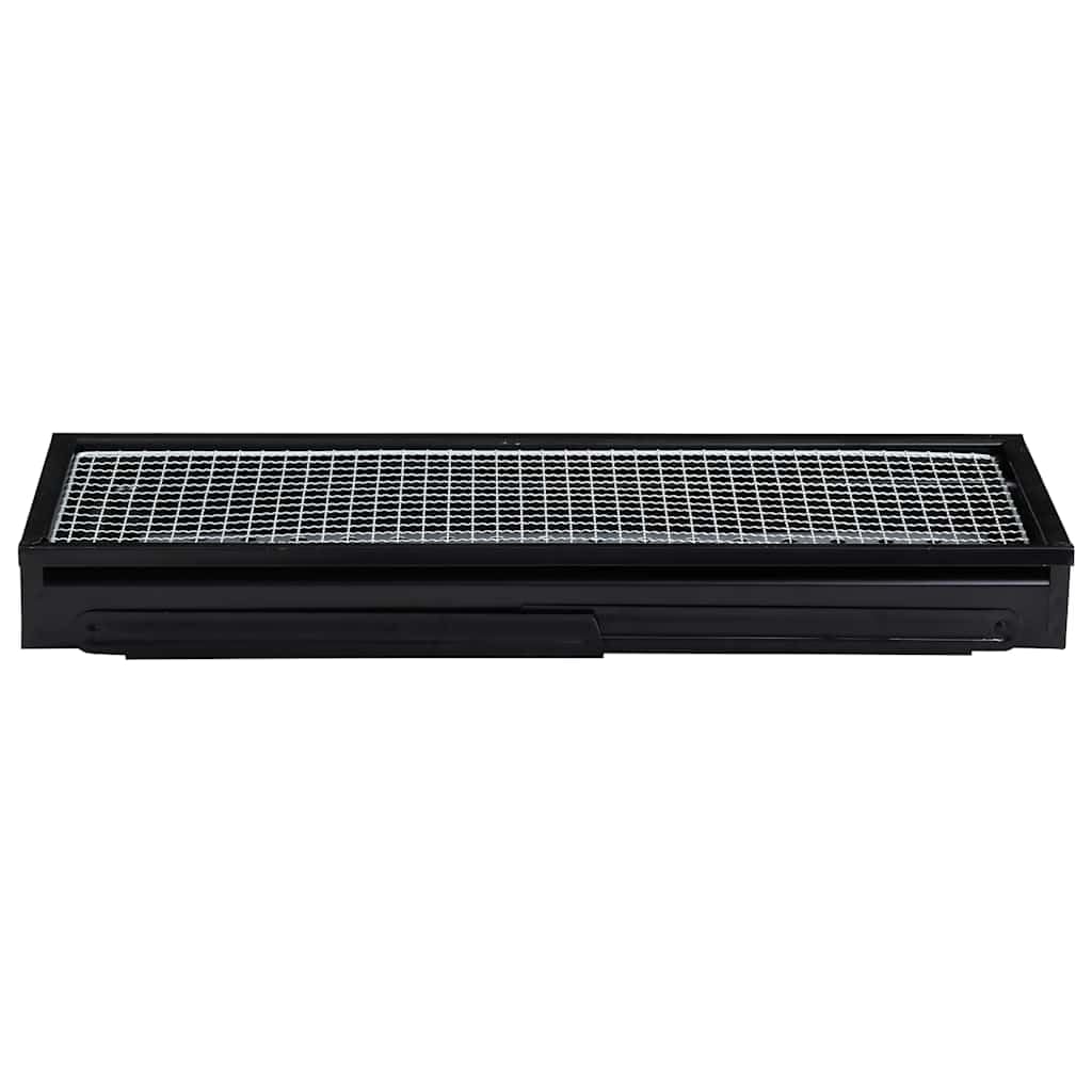 Barbecue portatile da campeggio in acciaio 60 x 22,5 x 33 cm, griglia a carbone per barbecue, per terrazza, esterno, giardino, campeggio
