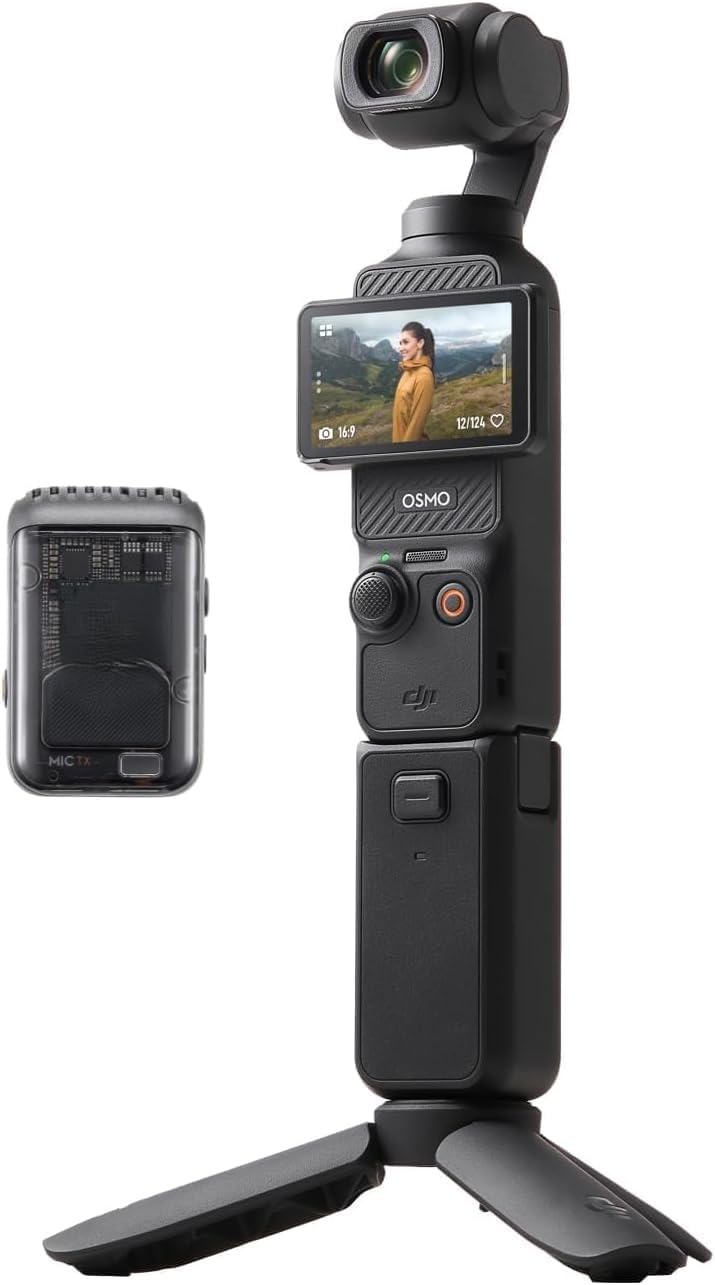 DJ I Pocket 3 Creator Combo Vlogging Camera 1 Inch CMOS 4K 120fps Video 3 Axis Stabilization Compact Camera with Mic Face Tracking Fast Focus for YouTube Travel Photography-image-9