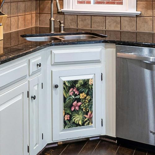 Décalcomanies de meubles OLYCRAFT plantes tropicales pour relooker une commode - 7