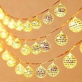 Flexible et facile à décorer : avec une longueur de 3 mètres et la possibilité de les accrocher n'importe où, cette guirlande lumineuse offre beaucoup de flexibilité pour votre décoration. Accrochez-les sur votre arbre, fenêtre, mur ou table - Les boules disco créent une ambiance festive dans n'importe quel endroit et font briller votre maison.