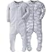 Gerber Baby Boys' 2 Pack Footed Sleeper, Clouds/Stripes, 18 Months