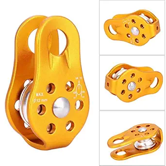 Climbing Pulley, High Strength Safe Heavy Duty Anti-Rust Single Pulley, for Keep Your Safety in Climbing