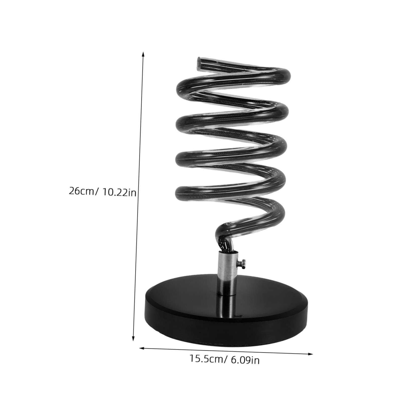 Soporte para Secador de Pelo de Salón con Base de Mármol Negro Soporte de Mesa sin Taladro para Organización de Herramientas de Peinado y Cuidado del Cabello Accesorio para Baño y