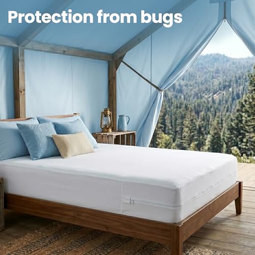 Image of Bulk 10-Pack Hotel King Size Mattress Encasement 100% Waterproof | Commercial Zippered Mattress Protector, 6-Sided, 13 inch Deep, Designed for Resorts and Motels, Bed Bug & Dust Mite Resistant
