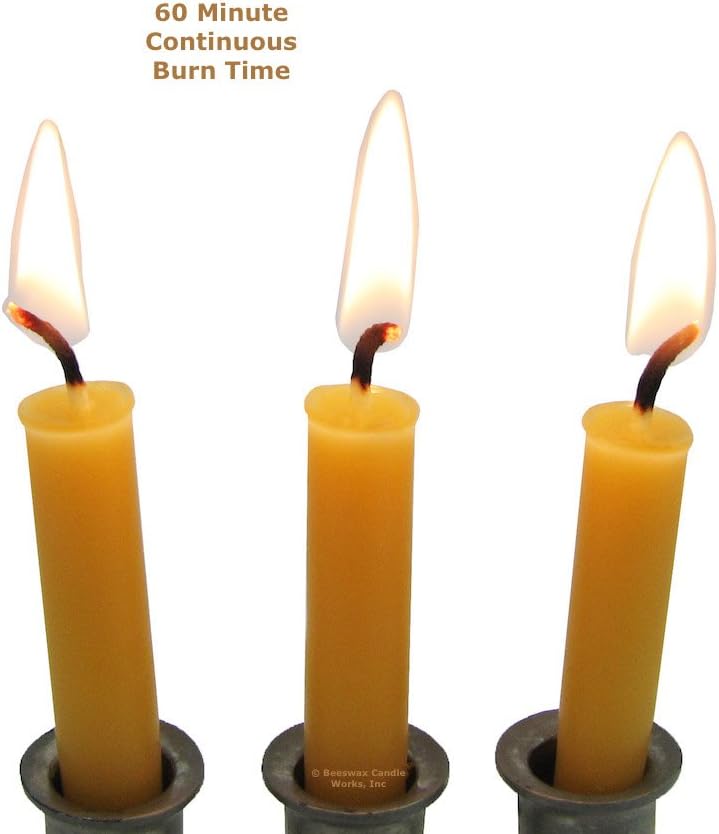 Beeswax Candle Works, Hannukah (Pack of 90) 100% USA Beeswax