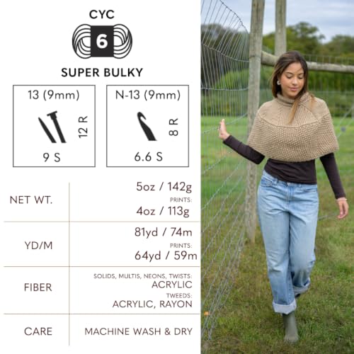 Image of Lion Brand Yarn Hometown Yarn, Super-Bulky Yarn for Knitting, Crocheting, and Crafting, 3 Pack, New York White | Super Bulky Acrylic Fiber for Warm Crochet Blankets, Knit Winter Hats, Chunky Cardigans, Soft Scarves, Weaving