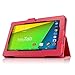 Infiland NeuTab N7 Pro 7'' / NeuTab N7S Pro 7'' case, Folio PU Leather Slim Stand Case Cover for NeuTab N7 Pro 7 / NeuTab N7S Pro 7 inch Quad Core Google Android Tablet, Red