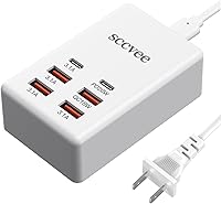 Vista 10 de sccvee Estación de carga USB C, 10 puertos USB C, cargador de escritorio de 100 W, multipuerto con cargador rápido PD, compatible con iPhone
