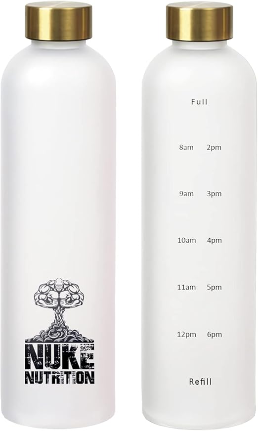 Nuke Nutrition 1 Litre Water Bottle BPA Free & Leak Proof Perfect
