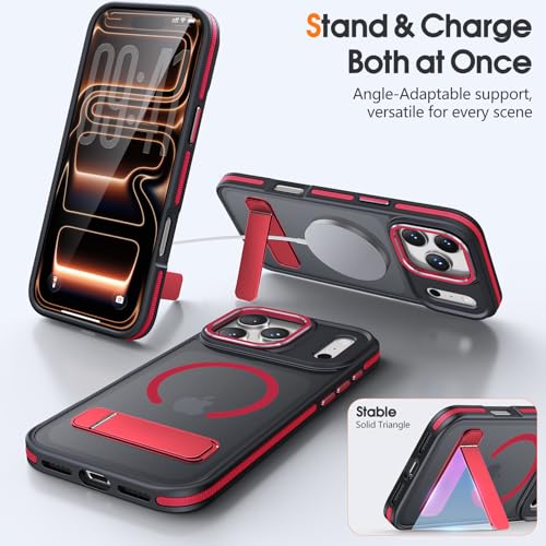 Coque iPhone 17 Pro béquille pour éviter les chutes et traces de doigts