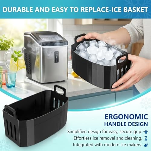 Cesta de reemplazo para máquina de hielo con asa ergonómica miniatura 2