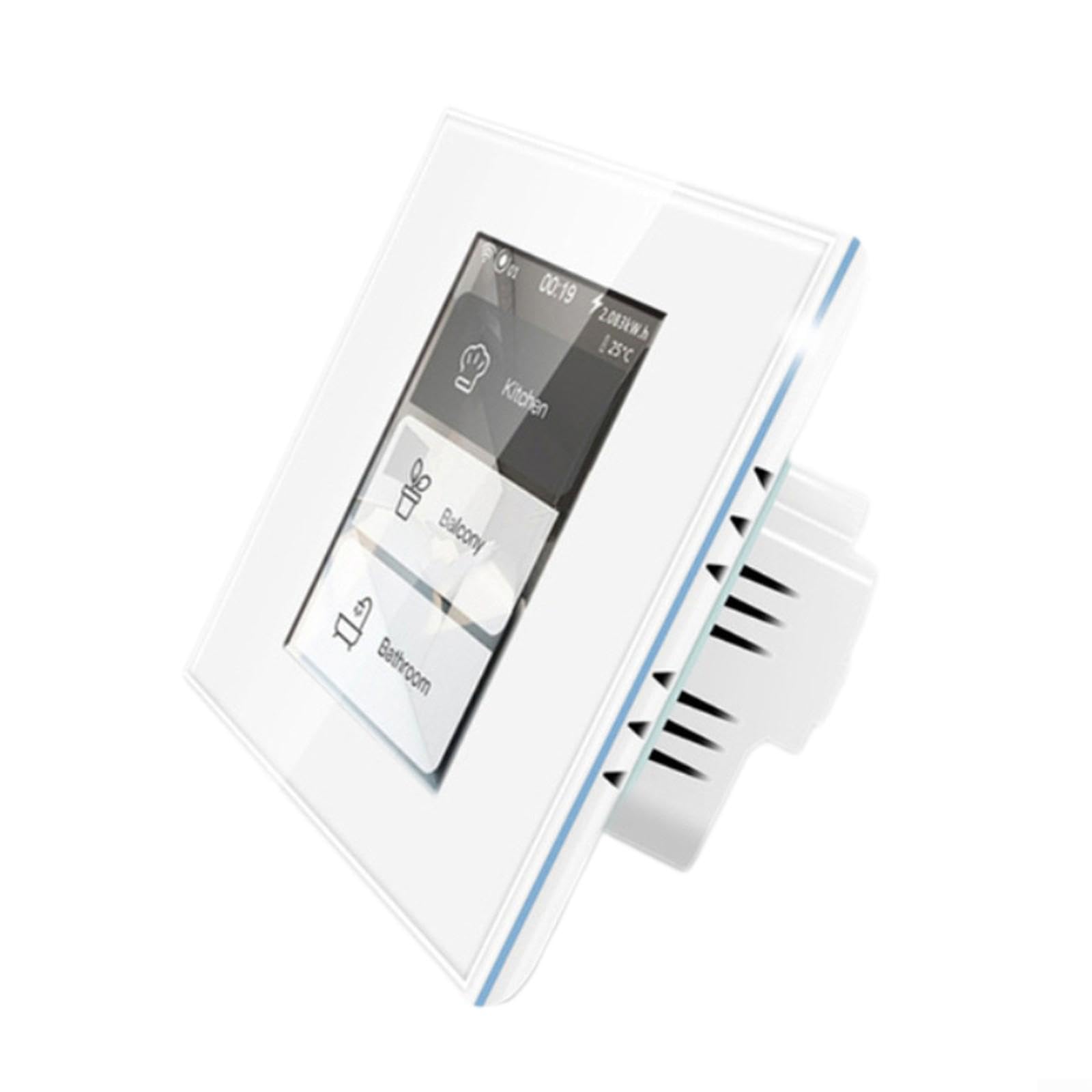 für tuya WLAN für LCD für Smart Schalter 1/2/3 Fach Touch Glas (weiß)