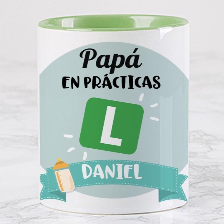 Wanapix Taza Personalizada Día del Padre | Taza Orginal para Regalar a Papa | Tazas Graciosas | Apto Microondas y Lavavajillas | Padres Primerizos