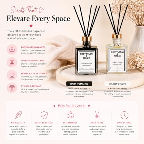 Difusor de varillas PRETTYMINI & MAGIC Beach Linen + White Tea miniatura 6