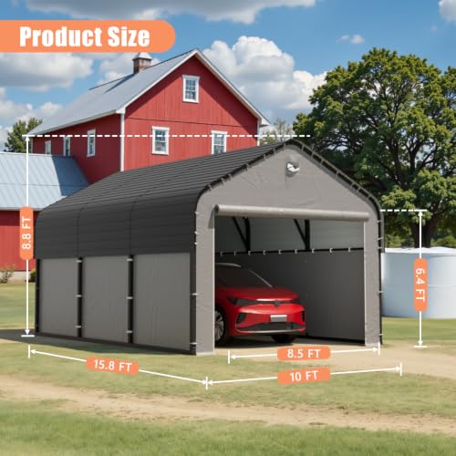 Benass 10x16 Heavy Duty Enclosed Car Garage