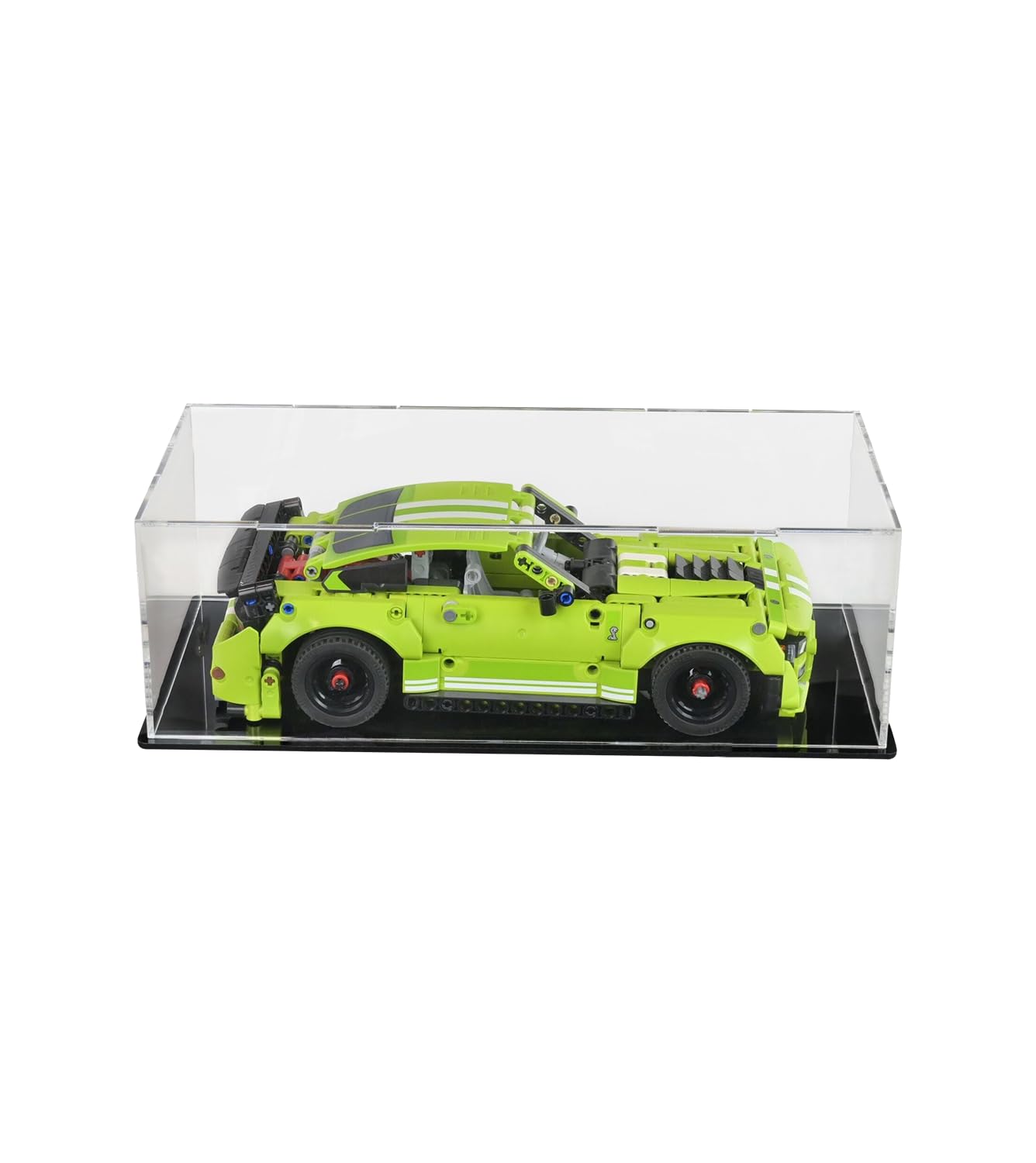 Acrylic Display Case for Lego 42138 Technic Mustang Shelby GT500, 40499/42137/42151/42169/42153/75388/75346 , Dustproof Display Box for Models Collectables (Only Case), size:35x14x11 cm