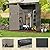 KINYING Outdoor Vertical Storage Shed,57 Cu.ft Outdoor Storage Cabinet Waterproof,Resin Sheds & Outdoor Storage Clearance for Garden,Patio,Backyard,Lockable (Brown)