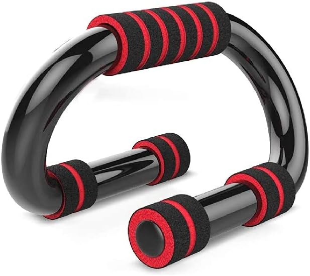 Metal Push Up Bracket-Push Up Bars - Strong Chrome Steel Pushup Stands with Comfortable Foam Grip Sturdy and Less Wrist Strain