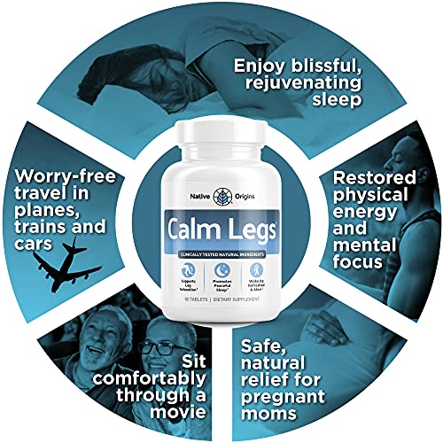 Calm Legs Natural For Natural Itching, Crawling, Tingling And Agitated Leg With Iron, Magnesium, And Valerian Root (60 Tablets)… #TOP4
