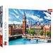 Trefl soleggiata 500 Elementi, alta qualità, monumenti, Big Ben, vista sulla città, per i fan di Londra, capitale dell'Inghilterra Puzzle, 37329