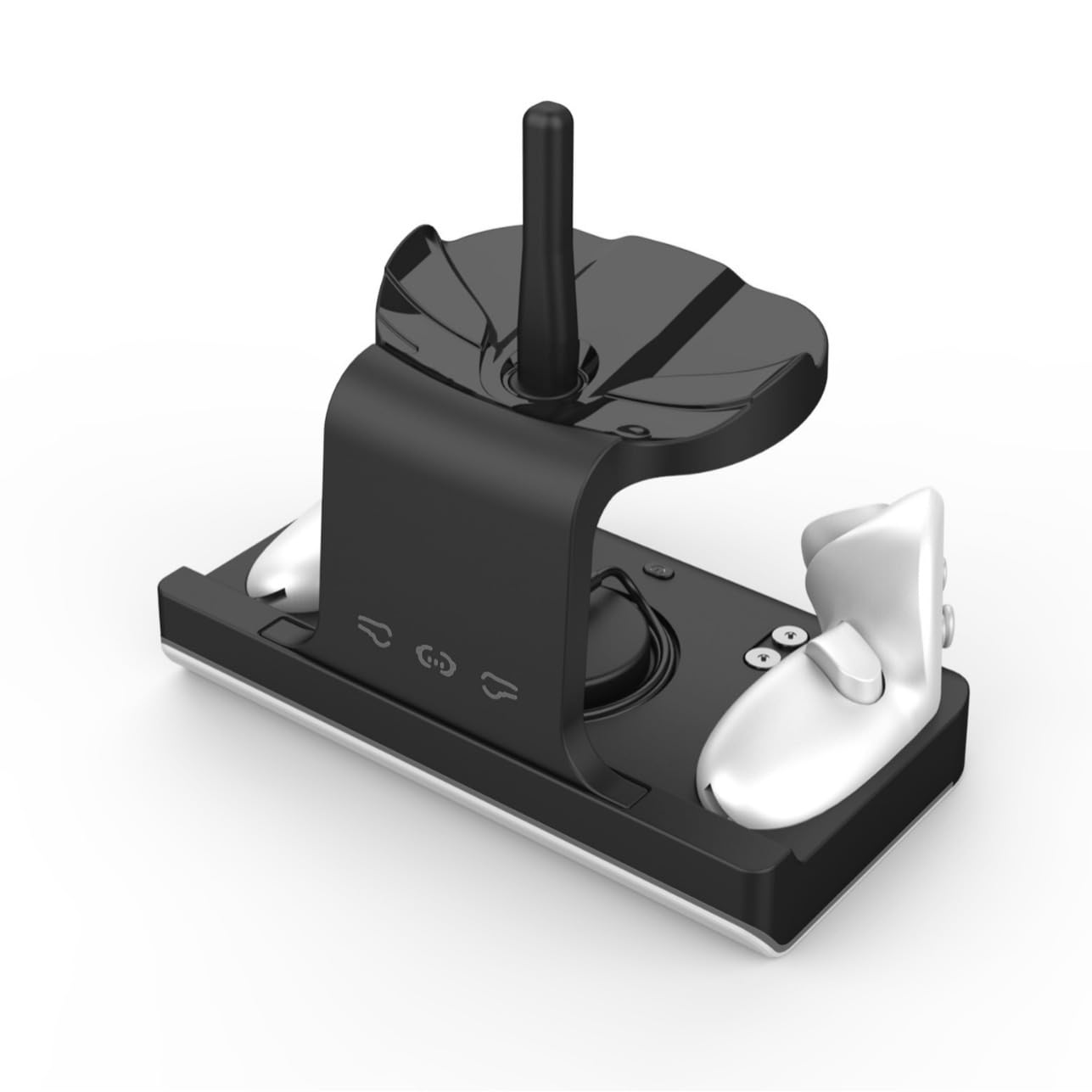 BeisDirect - Estación de carga para Meta Quest 3, estación de carga magnética USB para auriculares Quest 3 VR y controlador táctil, carga rápida con indicador LED de color, color negro