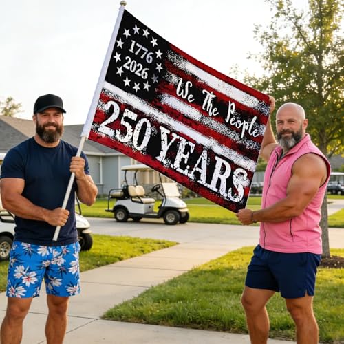 Image of 3x5 FT American Flag - Double-sided printing USA Flag with Bold Quote inchWe'll Put a Boot in Your As s It's the American Way inch,Made of Polyester,Vibrant Colors, Brass Grommets for Outdoor & Indoor Display (250TH-4)
