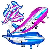 Accessoire photo : les ballons sur le thème des avions sont un excellent moyen de créer une toile de fond photo pour que les invités puissent prendre des photos, des ballons d'avion pour anniversaire, des ballons d'anniversaire en aluminium