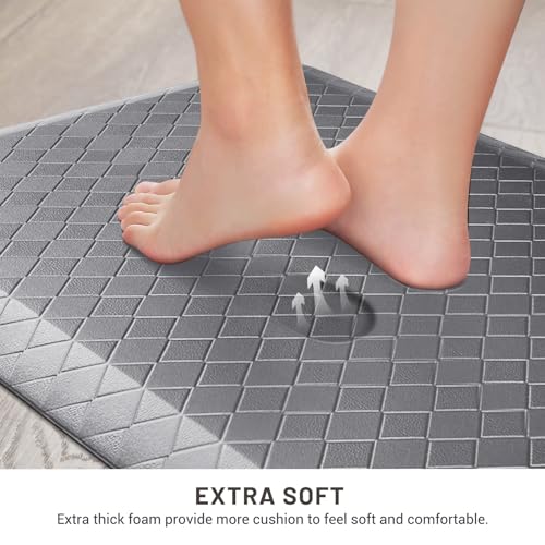 image for HappyTrends Anti-Fatigue Floor Mat - 4/5 Inch Thick, Waterproof Non-Sl