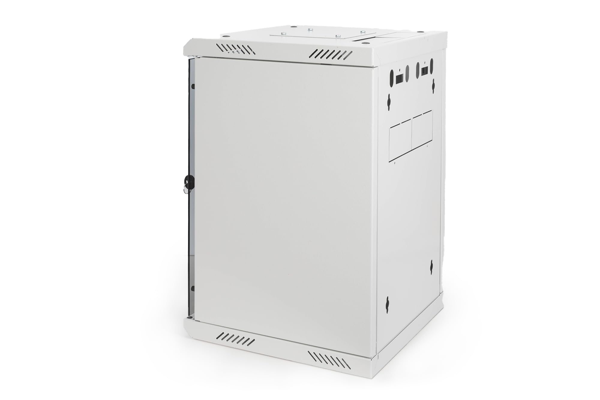 DIGITUS Armadio di rete 10" / 19" - Montaggio a parete - 10 pollici (10U orizzontale) o 19 pollici (5U verticale) - Grigio