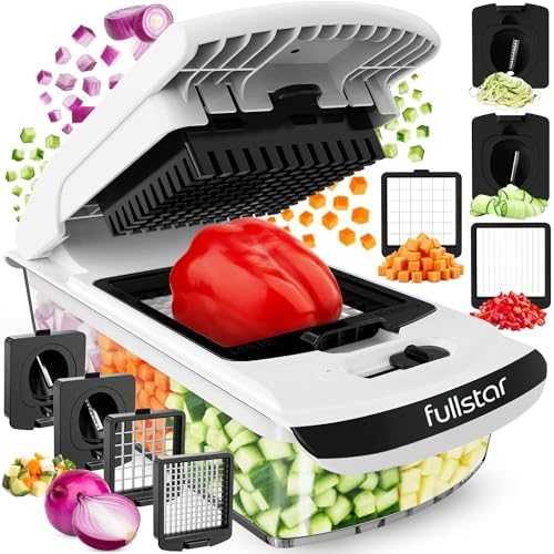 Fullstar Pro Original Vegetable Chopper & Spiralizer, Kitchen Prep Tool