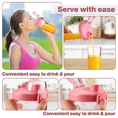 Portable Blender, Personal Size Blender for Shakes and Smoothies, Blender with 6 Blades, 20oz Mini Mixer Rechargeable for Kitchen/Gym/Travel/Office, BPA-Free - Thumbnail 3