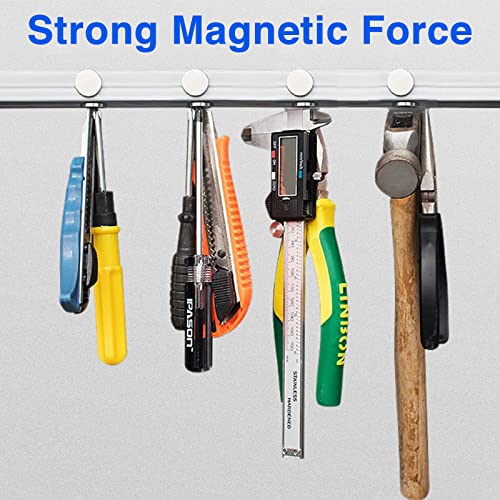 Trymag Magnets, 60Pcs Strong Rare Earth Magnets Small Round Fridge Magnets For Whiteboard, Heavy Neodymium Magnets Locker Magnets For Crafts, Whiteboard, Scientific Models - 0.47 Inch D X 1/8 Inch H #TOP2