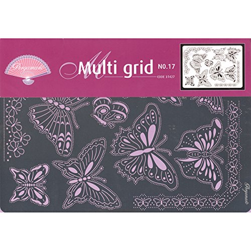 Pergamano 1702400 Multi Grid 17, Butterflies