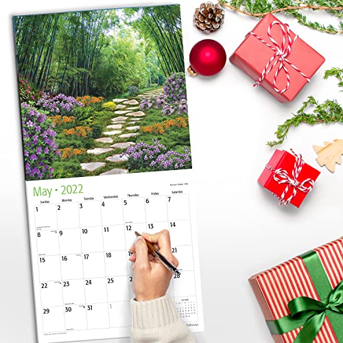 RED EMBER Pathways 2022 Hangable Wall Calendar 12" x 24" Opened