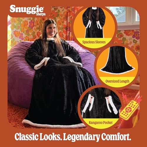 Image of Snuggie The Original Wearable Blanket With Sleeves & Pockets | Cozy Oversized Throw for Adult Men & Women | One Size, 71x54