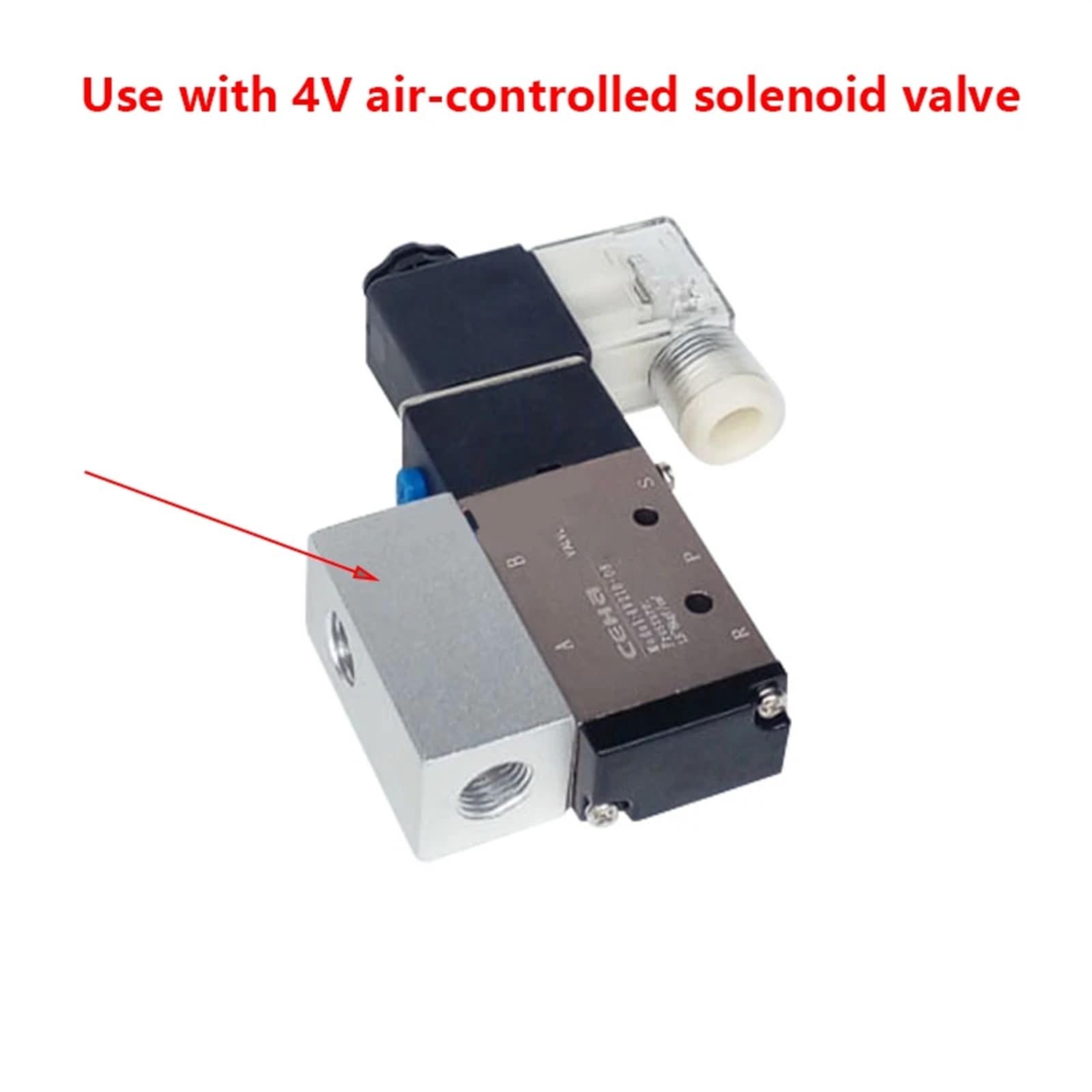 Magnetventil-Montagebasis 4M/4V210-08 4V310-10 410-15 Ventilsitz Zylinder/Ventilplatte/Ventilblock (4M410)