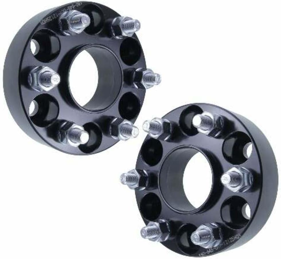 1.5" 6x4.5 Hubcentric Wheel Spacers - Fits Nissan Frontier Pathfinder Xterra - 1.5 Inch (38mm), 6x114.3, 66.1mm Hub, 12x1.25 Studs - Set of 4 - Black