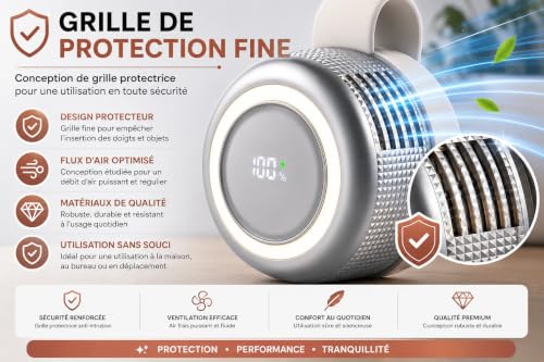Mini ventilador recargable USB contra el calor en escritorios pequeños 6