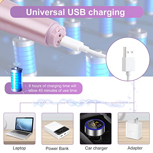Gesichtshaarentferner für Frauen Augenbrauen Trimmer Bikini Trimmer Frauen Mini 4 in 1 Damenrasierer für Gesicht Augenbrauen Lippe Nase Beine Achsel Bikini Elektrorasierer mit USB-Aufladung - Image 7