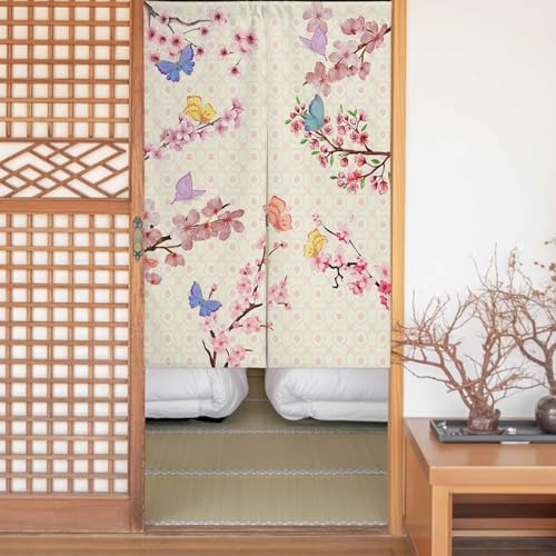 のれん 暖簾 遮光 幅100x丈200cm おしゃれ カーテン 間仕切り 防寒 防音 厚手 和風 目隠し UVカット 断熱 玄関 キッチン リビング 出入り口 飲食店 寝室 春夏秋冬 防寒 防音 厚手 和風 目隠し UVカット 断熱 玄関 キッチン リビン