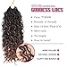 SamBraid Goddess Locs Crochet Hair 14 Inch, 8 Packs New Goddess Faux Locs Crochet Hair for Black Women, River Locs with Curly Ends (14Inch, T1B/30, 8Packs)