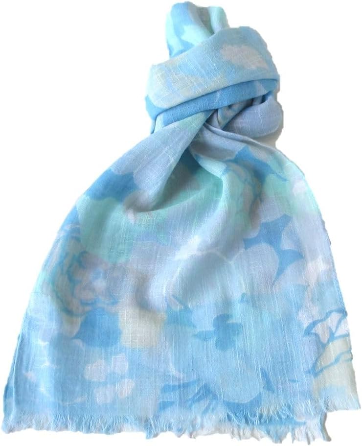 Amazon.co.jp: Cotton Gauze Stole, Floral Pattern, Small, 100